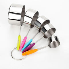 10pcs Measuring Cups And Spoons Stainless Steel Set Baking