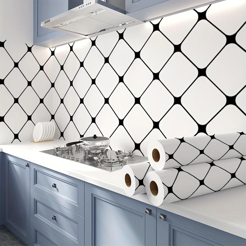 Self Adhesive Peel & Stick Wallpaper Waterproof for Kitchen Decor