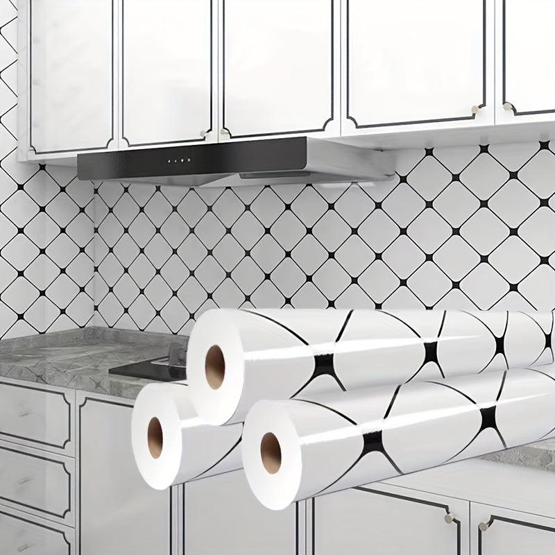 Self Adhesive Peel & Stick Wallpaper Waterproof for Kitchen Decor