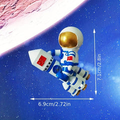 2pcs Astronaut Fridge Magnets Whiteboard Sticker