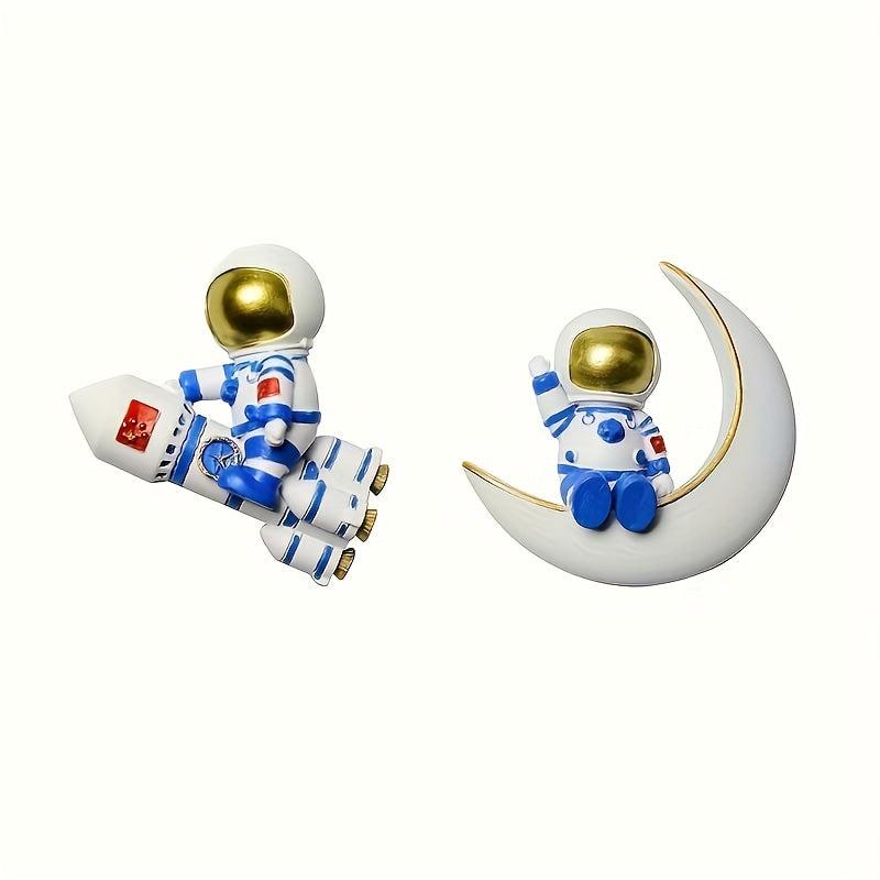 2pcs Astronaut Fridge Magnets Whiteboard Sticker