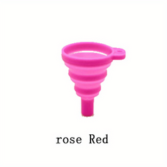 Heat Resistant Folding Silicone Kitchen Funnel for Milk Wine Juice Honey & Sauce