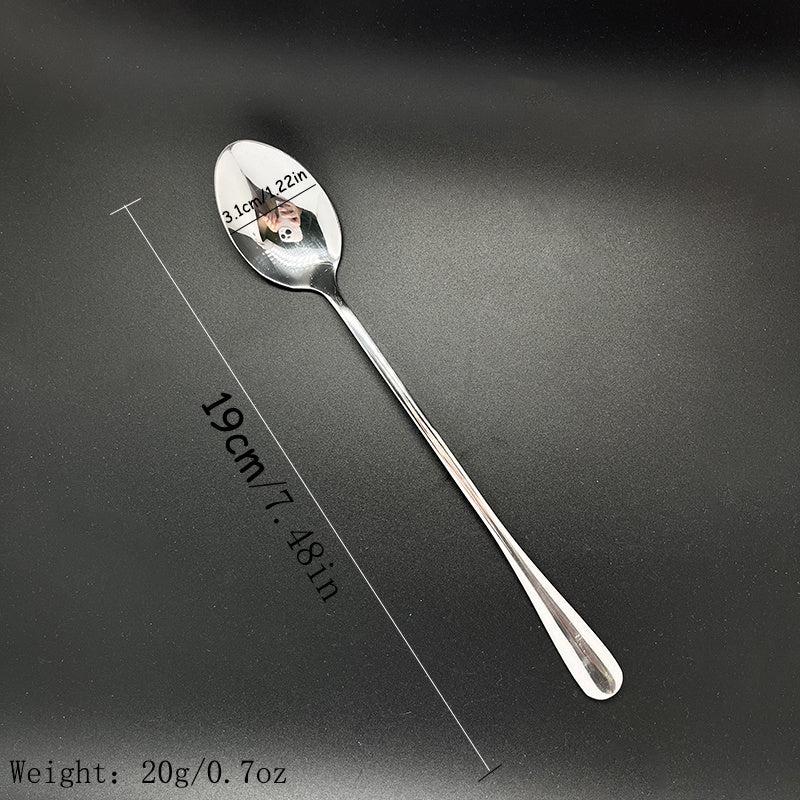 1pc Stainless Steel I Love You Sister Spoon Funny Stamped