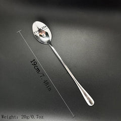 1pc Stainless Steel I Love You Sister Spoon Funny Stamped