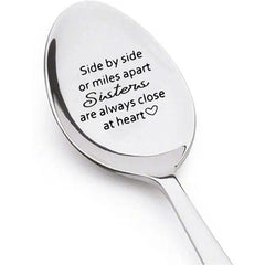 1pc Stainless Steel I Love You Sister Spoon Funny Stamped