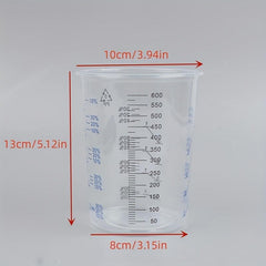 10pcs 50pcs Paint Mixing Calibrated Cup 600ml Mixing Pots
