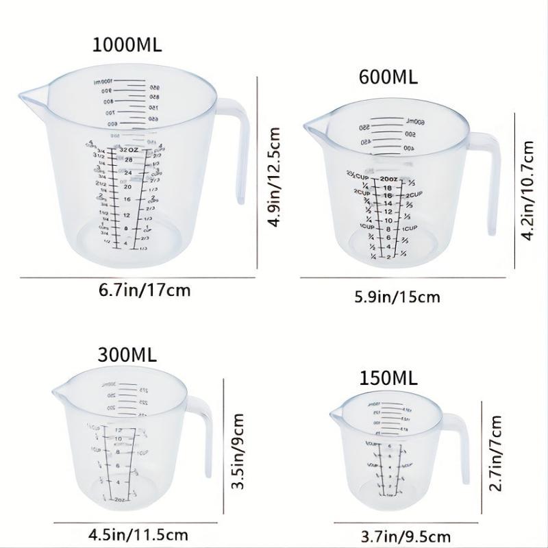 Plastic Measuring Cup Large Capacity Cup Kitchen Gadgets