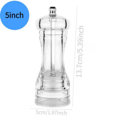 Acrylic Pepper Grinder & Sea Salt Mill Kitchen Gadget Tool