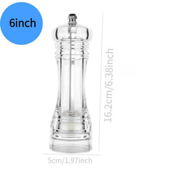 Acrylic Pepper Grinder & Sea Salt Mill Kitchen Gadget Tool