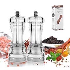 Acrylic Pepper Grinder & Sea Salt Mill Kitchen Gadget Tool