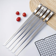 10pcs Anti Scalding BBQ Sticks with Clamp for Grilling