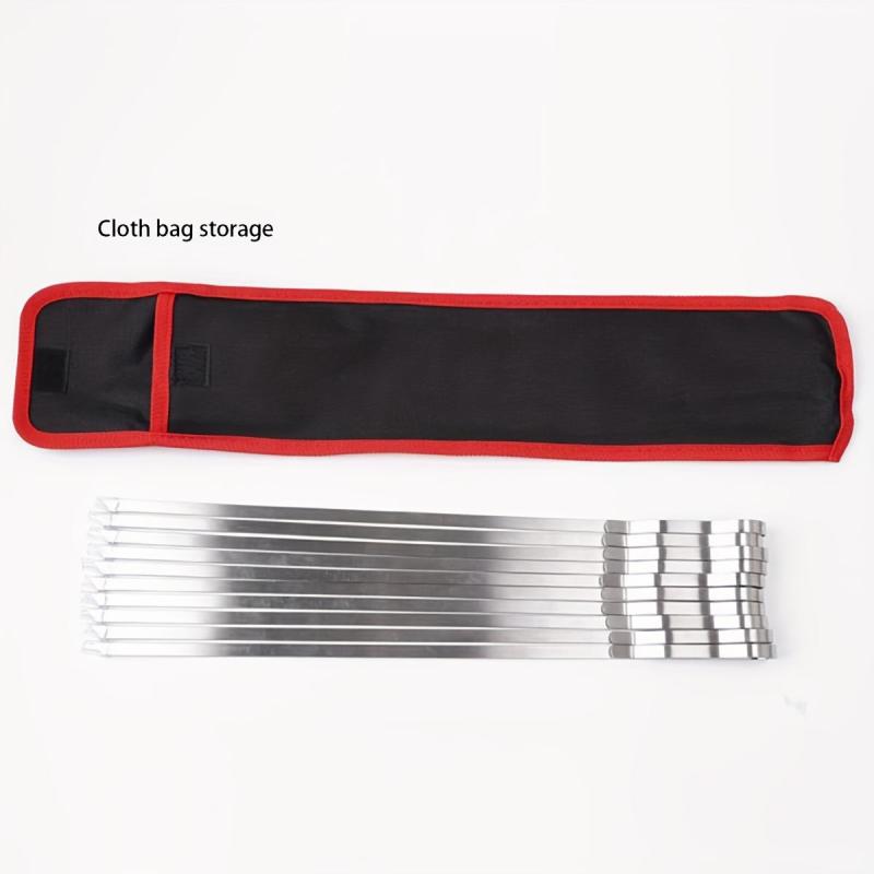 10pcs Anti Scalding BBQ Sticks with Clamp for Grilling