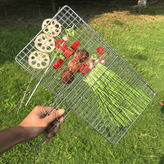 Stainless Steel BBQ Grill Basket - Heavy Duty Outdoor Grill Accessories