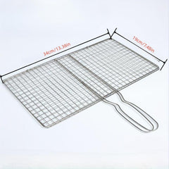 Stainless Steel BBQ Grill Basket - Heavy Duty Outdoor Grill Accessories