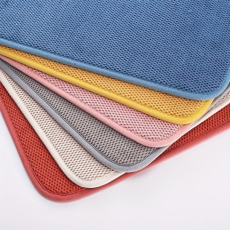 Polyester Drying Mat Microfiber Absorbent Placemat Kitchen Utensils