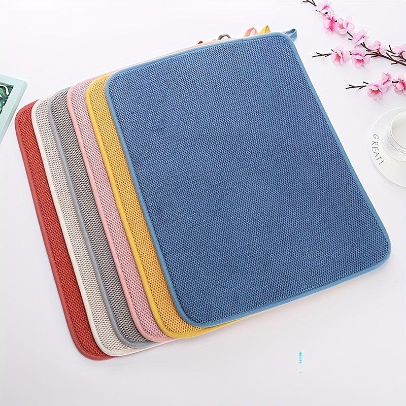 Polyester Drying Mat Microfiber Absorbent Placemat Kitchen Utensils