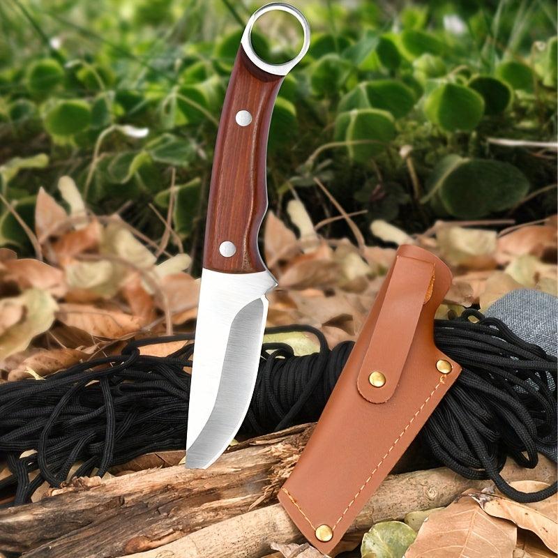 Outdoor Kitchen Stainless Steel Survival Knives Camping Hiking Steak Knives
