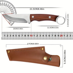 Outdoor Kitchen Stainless Steel Survival Knives Camping Hiking Steak Knives