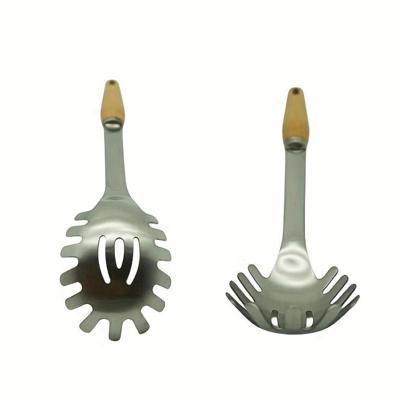 Stainless Steel Pasta Spoon Spaghetti Server Kitchen Utensil