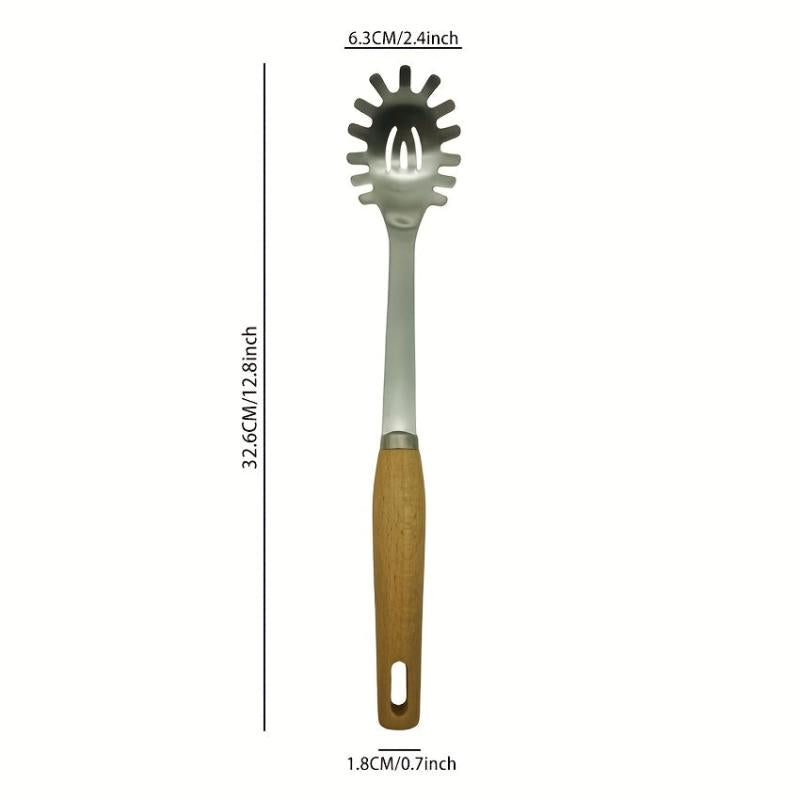 Stainless Steel Pasta Spoon Spaghetti Server Kitchen Utensil