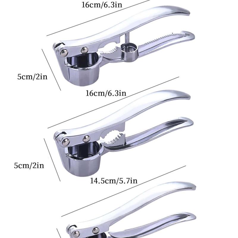 Stainless Steel Garlic Press Mincer Crusher Kitchen Cooking Tools