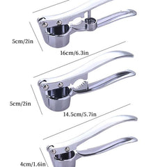 Stainless Steel Garlic Press Mincer Crusher Kitchen Cooking Tools