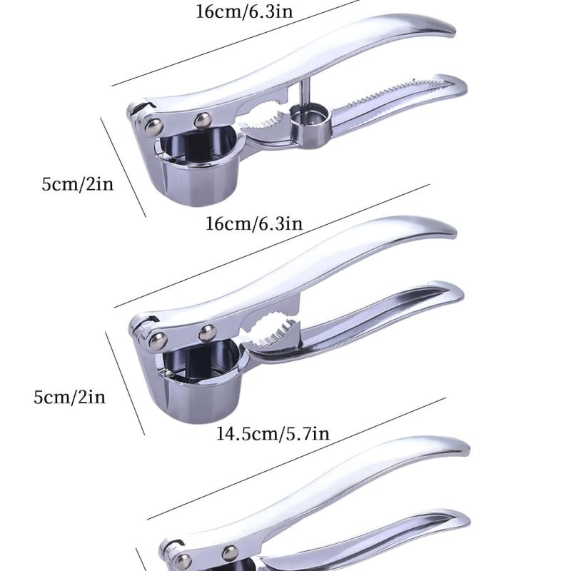 Stainless Steel Garlic Press Mincer Crusher Kitchen Cooking Tools