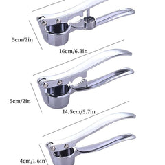Stainless Steel Garlic Press Mincer Crusher Kitchen Cooking Tools