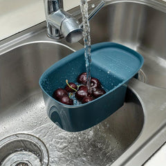 Kitchen Sink Drain Rack with Sponge Holder Efficient Basket