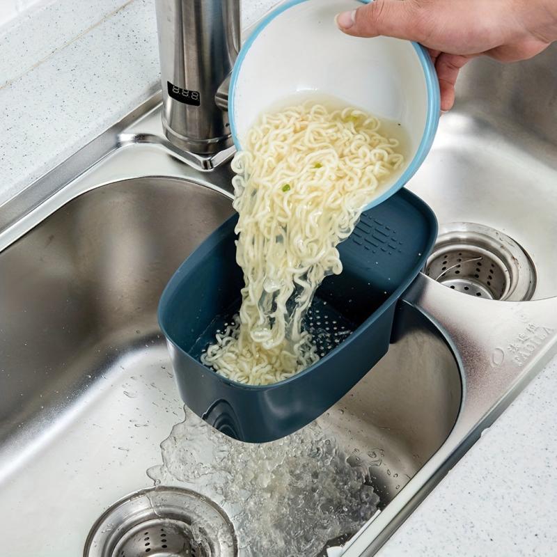 Kitchen Sink Drain Rack with Sponge Holder Efficient Basket