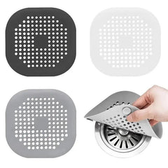 2pcs Starfish Hair Catcher Square Bathroom Drain Strainer Hair Catcher