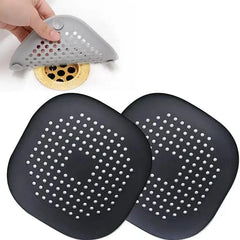2pcs Starfish Hair Catcher Square Bathroom Drain Strainer Hair Catcher