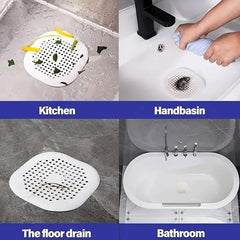 2pcs Starfish Hair Catcher Square Bathroom Drain Strainer Hair Catcher