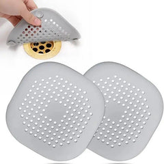 2pcs Starfish Hair Catcher Square Bathroom Drain Strainer Hair Catcher