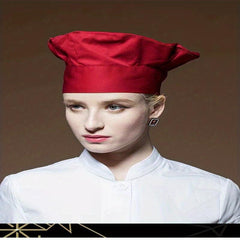 Breathable Chef Cap for Men and Women Adjustable Kitchen Supplies