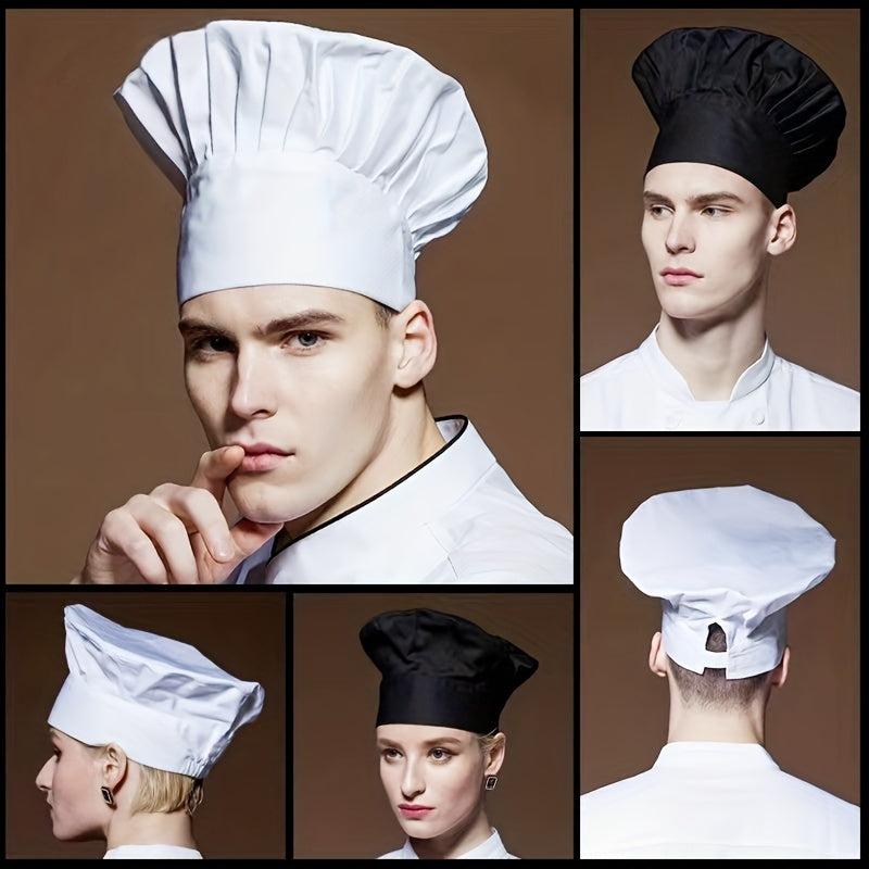 Breathable Chef Cap for Men and Women Adjustable Kitchen Supplies