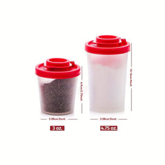 2pcs Salt Pepper Shakers Large Moisture Proof Camping Picnic Spice T