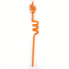 Dinosaur Shape Ice Cream Curved Straw, Reusable Party Style Straw