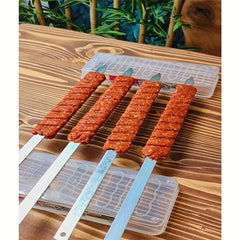 Manual Kebab Skewer Apparatus for BBQ Meat & More Durable