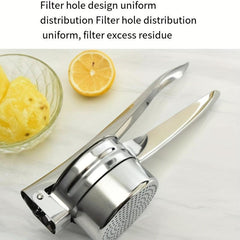 Stainless Steel Potato Ricer with 3-Blade Kitchen Vegetable Masher