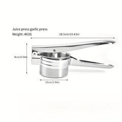 Stainless Steel Potato Ricer with 3-Blade Kitchen Vegetable Masher