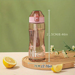 Portable Sports Water Bottle with Straw Lightweight and Durable