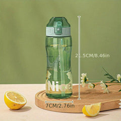 Portable Sports Water Bottle with Straw Lightweight and Durable