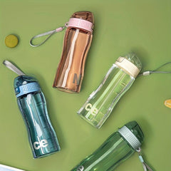 Portable Sports Water Bottle with Straw Lightweight and Durable