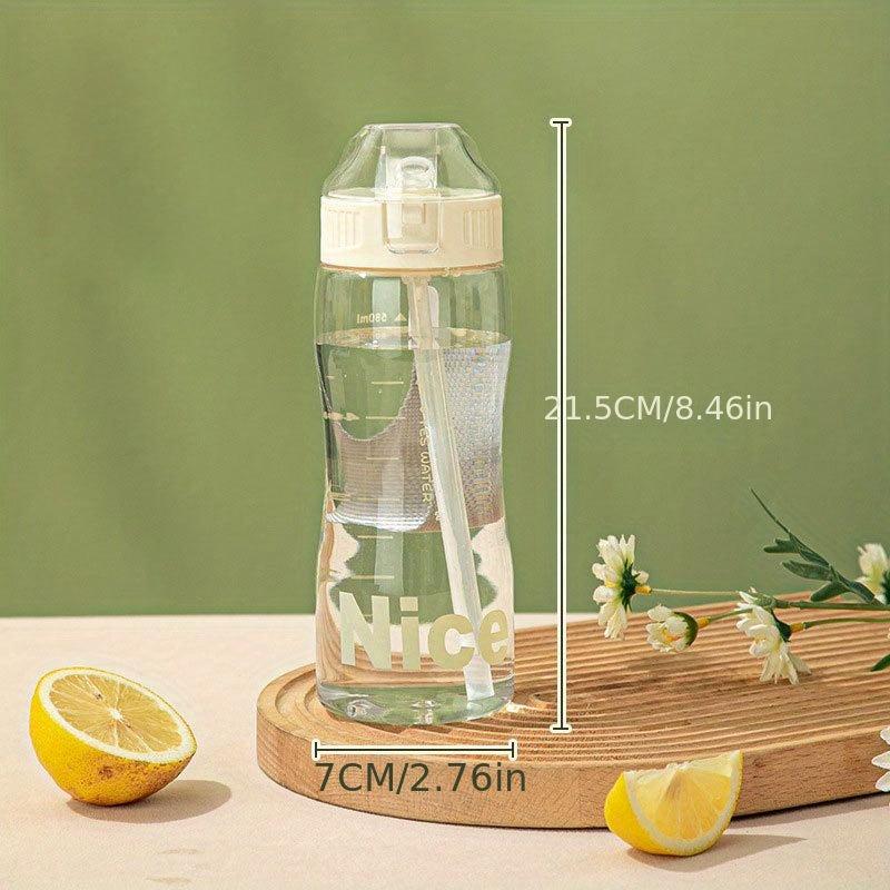 Portable Sports Water Bottle with Straw Lightweight and Durable