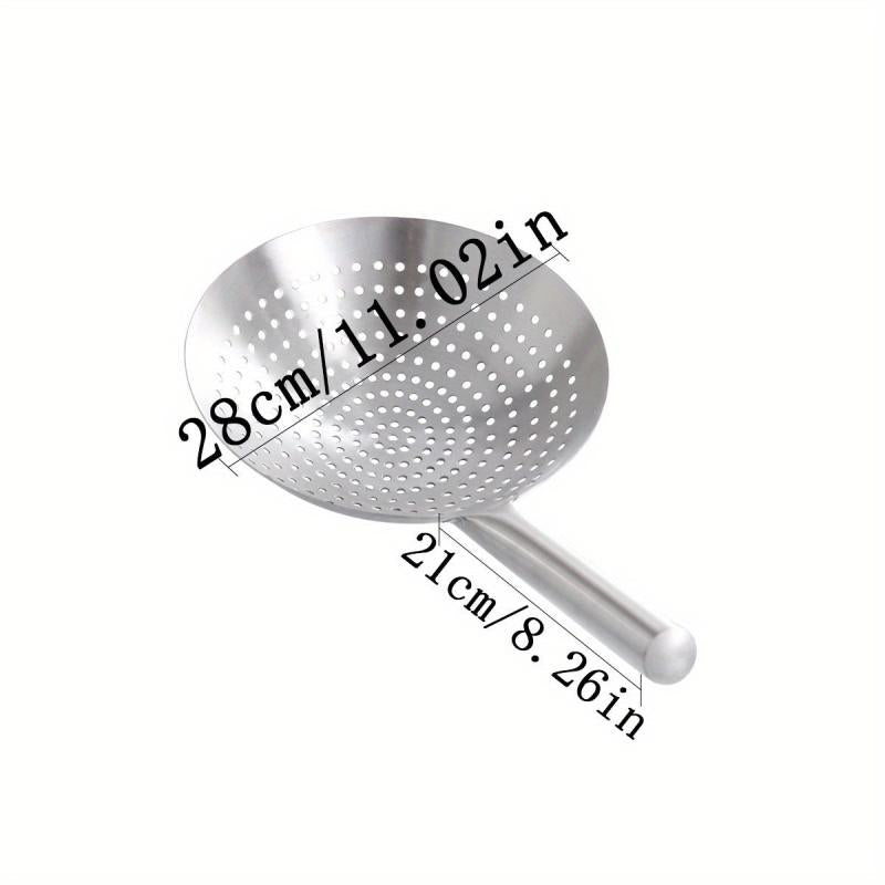 Large Stainless Steel Colander Spoon - Kitchen Frying Filter Spoon