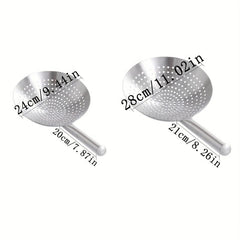 Large Stainless Steel Colander Spoon - Kitchen Frying Filter Spoon