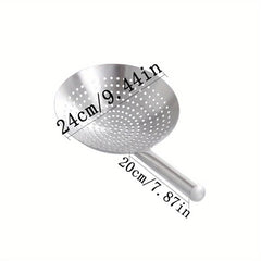 Large Stainless Steel Colander Spoon - Kitchen Frying Filter Spoon