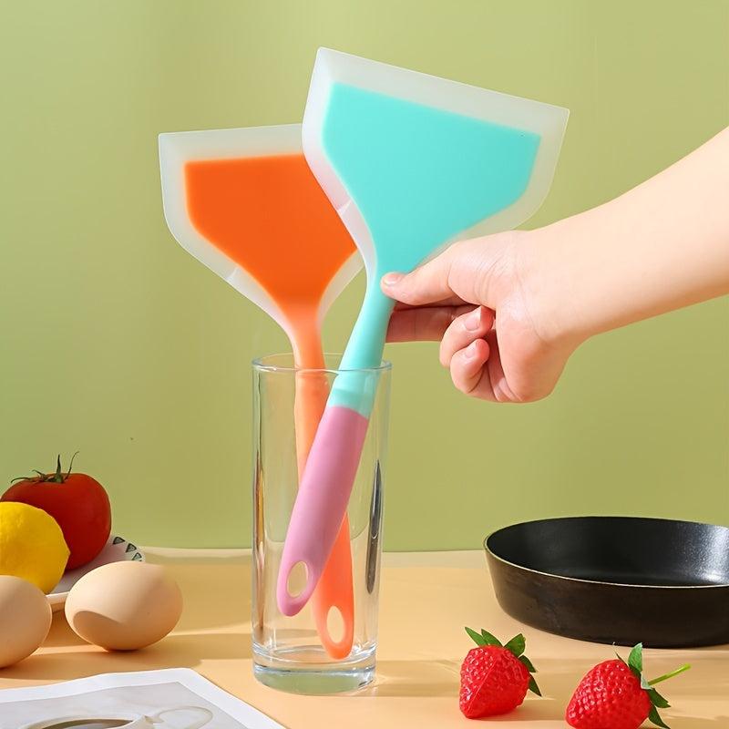 Silicone Spatula for Eggs Crepes Brownies Fish Pizza Nonstick Fri