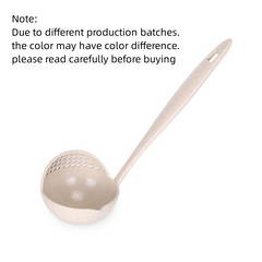 Skimmer Spoon With Filter Strainer Soup Spoon 2 in 1 Long Handled Spoon